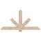 Ekena Millwork Kennewick Smooth Timber Gable Bracket, Douglas Fir, 72"W x 36"H x 3 1/2"D x 5 1/2"F, 12/12 Pitch GBW072X36X0406KEN00SDF - alternate 1